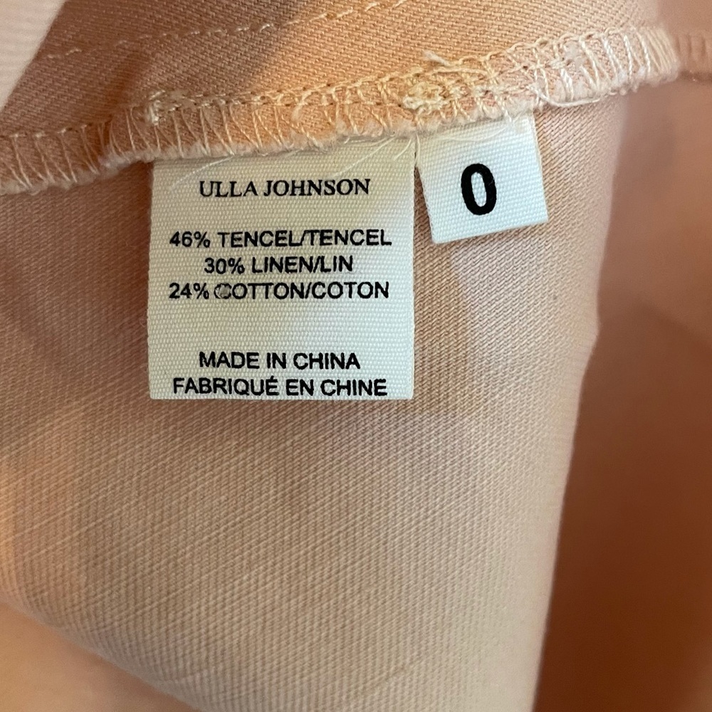 ULLA JOHNSON Otille Dress Lace up Handkerchief hem - Picture 14 of 16